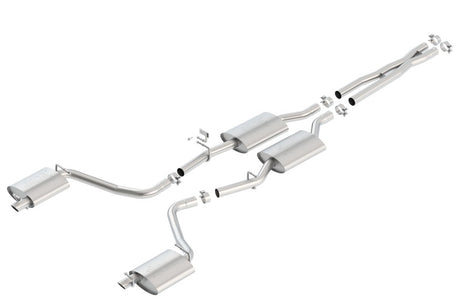 Borla 15-16 Dodge Charger 3.6L V6 ATAK Cat Back Exhaust (Uses Factory Valence) - View 4 | Dirty Garage