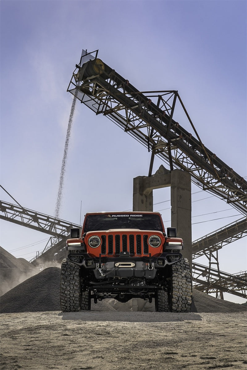 Rugged Ridge Venator Front Bumper 18-20 Jeep Wrangler JL/JT - View 12 | Dirty Garage