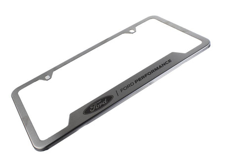 Universal Stainless Steel Ford Performance License Plate Frame - View 12 | Dirty Garage
