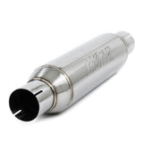 Universal Resonator 2.5" Inlet Outlet 16" Body 20" Overall T304 - View 4 | Dirty Garage