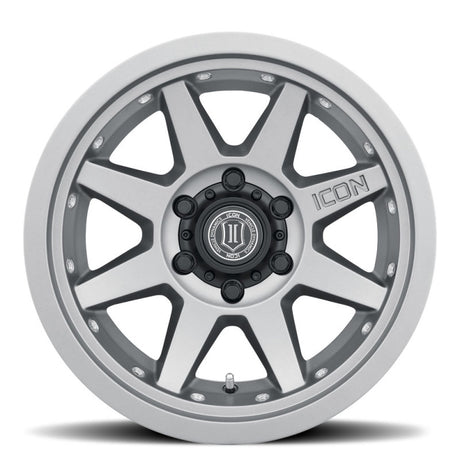 Universal Rebound Pro 17x8.5 Titanium Wheel 6x135 6mm Offset 5" BS 87.1mm Bore - View 10 | Dirty Garage