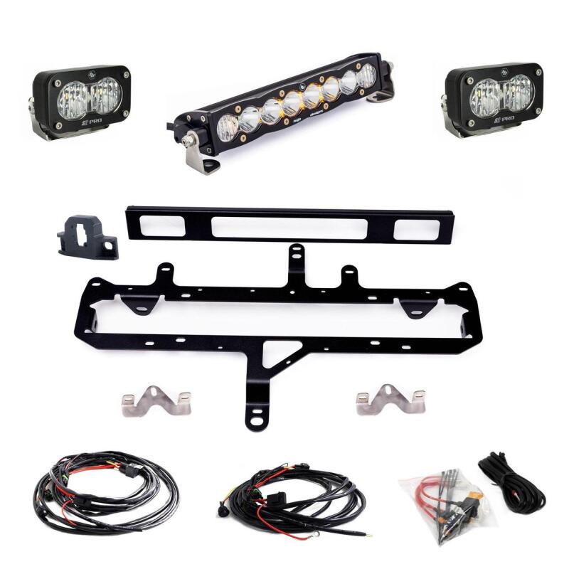 Baja Designs 2024+ Toyota Tacoma S8 Series 10in Grille Conversion Light Kit - View 2 | Dirty Garage