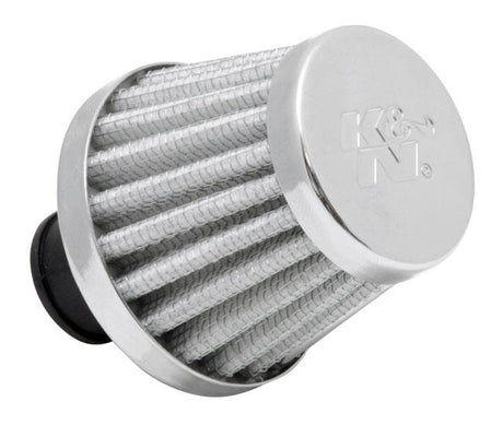 Universal 2in Base OD x .375in Flange ID x 1.75in H Rubber Base Crankcase Vent Filter - White - View 4 | Dirty Garage