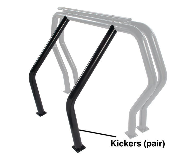 Go Rhino RHINO Bed Bar - Kickers - Black - View 2 | Dirty Garage