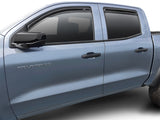 2023 GM Colorado In-Channel Ventvisor Low Profile Deflectors Smoke 4-Piece - View 5 | Dirty Garage