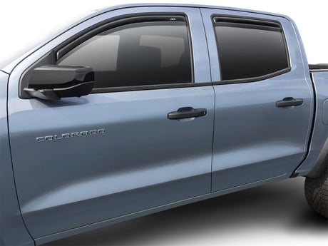 2023 GM Colorado In-Channel Ventvisor Low Profile Deflectors Smoke 4-Piece - View 5 | Dirty Garage
