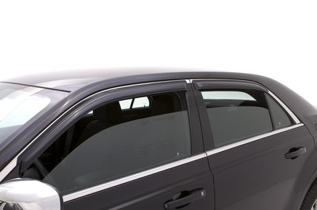 2011-2018 Chrysler 300 Ventvisor Outside Mount Window Deflectors Smoke 4-Piece - View 3 | Dirty Garage