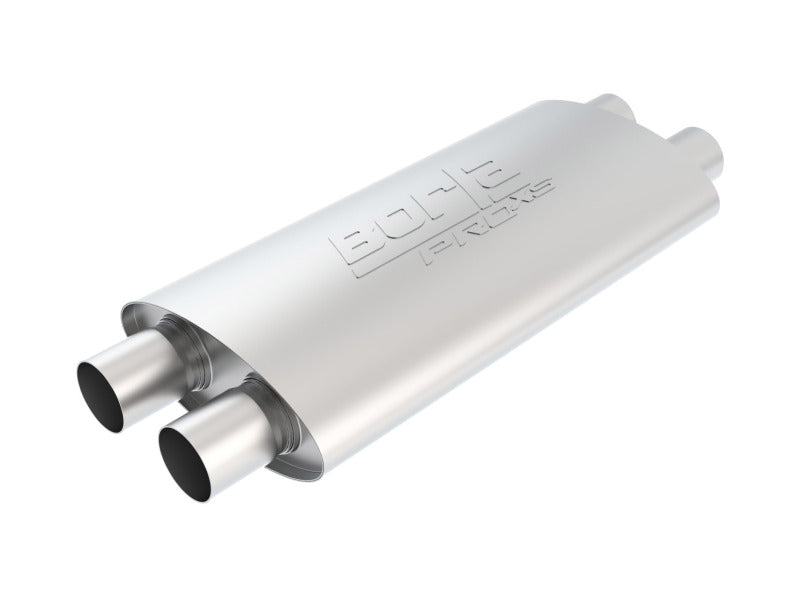 Borla 2.25in Dual In/Out 19in x 9.5in x 4in Turbo XL Muffler - View 4 | Dirty Garage