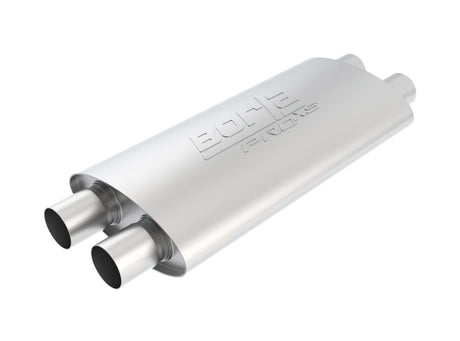 Borla 2.25in Dual In/Out 19in x 9.5in x 4in Turbo XL Muffler - View 4 | Dirty Garage
