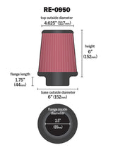 Universal Rubber Filter 3 1/2inch ID FLG/6inch Base/4-5/8inch Top/6inch Height - View 5 | Dirty Garage