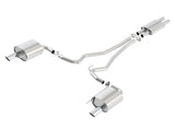 Borla ATAK Cat Back 15 Ford Mustang 3.7L V6 MT/AT 2.25in Pipe 4in Single Round Rolled Tips - View 4 | Dirty Garage