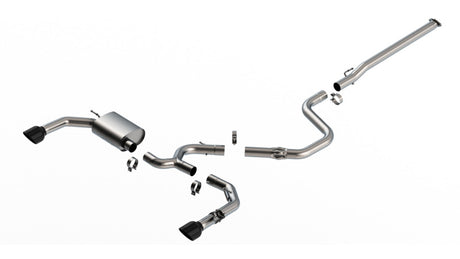 Borla 22-23 Hyundai Elantra N 2.0L 4 CYL. Turbo AT/MT ATAK Catback Exhaust Black Chrome | Dirty Garage