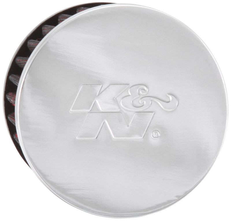 Universal 1.75in Flange ID x 3in OD x 2.5in H Chrome Finish Rubber Base Crankcase Vent Filter - View 14 | Dirty Garage