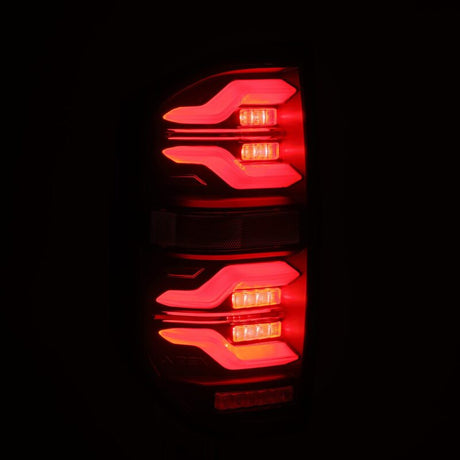 2014-2021 Tundra Luxx-Series LED Tail Lights Alpha Black with Activation Light Sequential Signal - View 5 | Dirty Garage