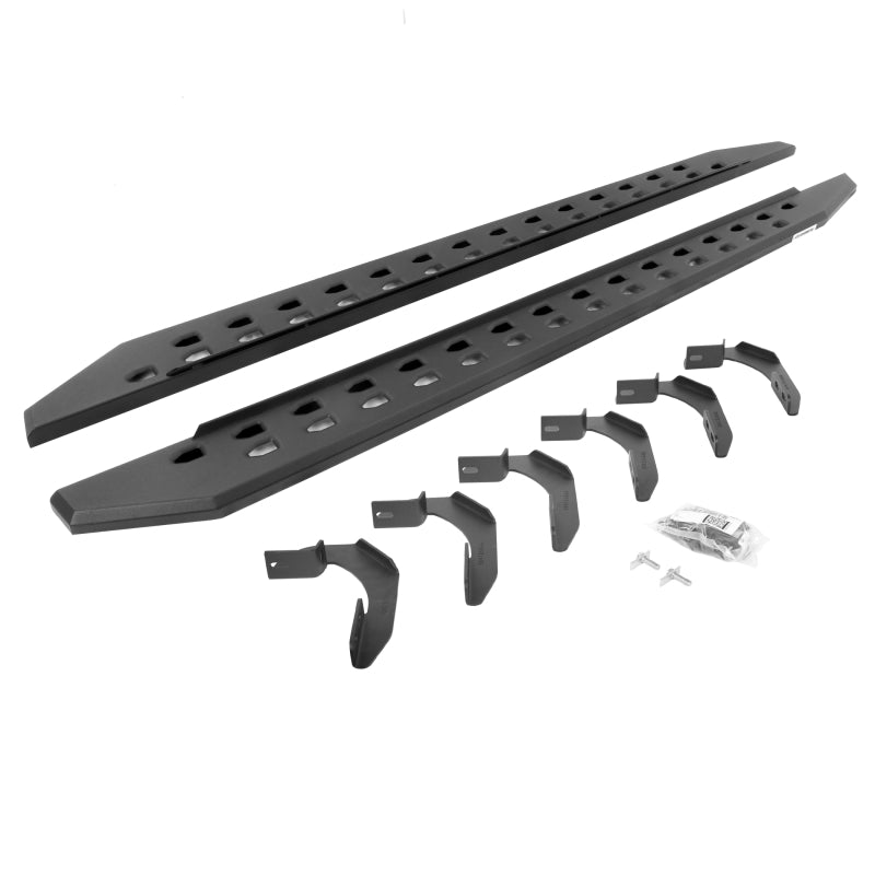 2004-2014 F-150 Super Crew 4-Door Black RB20 Slim Running Boards Kit | Dirty Garage