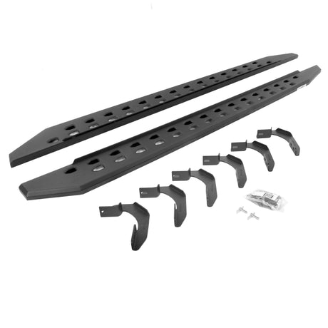 2004-2014 F-150 Super Crew 4-Door Black RB20 Slim Running Boards Kit | Dirty Garage