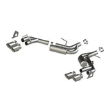 2016-2019 Camaro 2.5" AL NPP Dual Axle Back Exhaust 4" Quad Dual Wall Tips - View 4 | Dirty Garage
