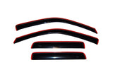2004-2012 Colorado Crew Cab Front and Rear Window Deflectors Smoke 4-Piece - View 6 | Dirty Garage