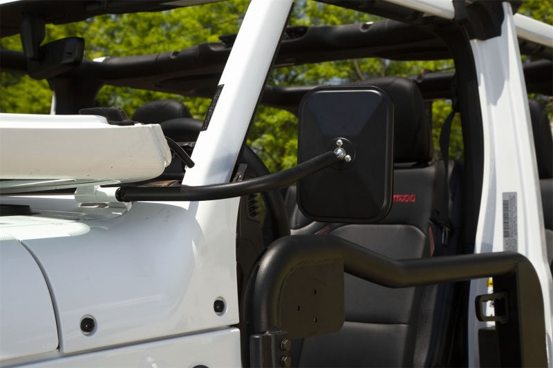 Rugged Ridge 18-20 Jeep Wrangler JL/JT Rectangular Trail Mirror - View 7 | Dirty Garage