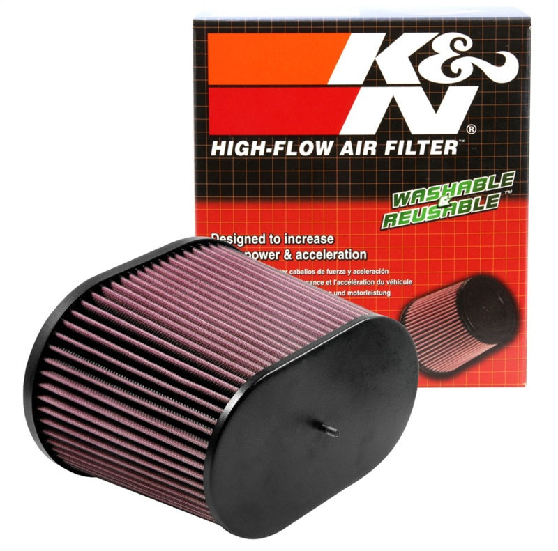 Universal Air Filter - Oval Straight - 3.688in Flange ID x 10.25in Base O/S Length x 7.875in H - View 7 | Dirty Garage