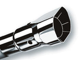 Borla Universal Polished Tip Single Square Angle-Cut Intercooled (inlet 2 1/4in. Outlet 2 1/2 x 2 3/ - View 3 | Dirty Garage