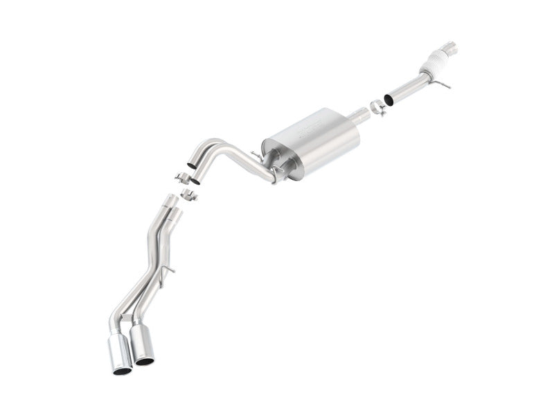 Borla Touring Cat Back 15-16 Chevy Tahoe 5.3L V8 2.75in, 2.25in Dual Same Side Exit 4in Tips - View 3 | Dirty Garage