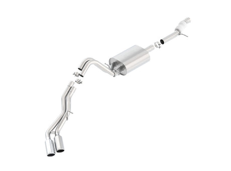 Borla Touring Cat Back 15-16 Chevy Tahoe 5.3L V8 2.75in, 2.25in Dual Same Side Exit 4in Tips - View 3 | Dirty Garage