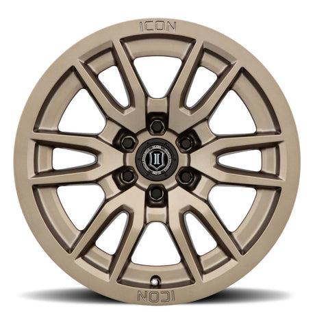 Universal Vector 6 17x8.5 6x5.5 0mm Offset 4.75" BS 106.1mm Bore Bronze Wheel - View 2 | Dirty Garage