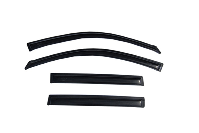 2008-2013 Highlander Ventvisor Outside Mount Window Deflectors Smoke 4-Piece - View 4 | Dirty Garage
