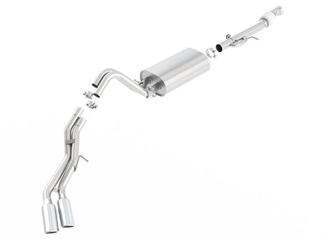 Borla 15-16 Cadillac Escalade ESV 6.2L Auto Trans Dual Round Rolled Truck Side Exit Catback Exhaust - View 3 | Dirty Garage