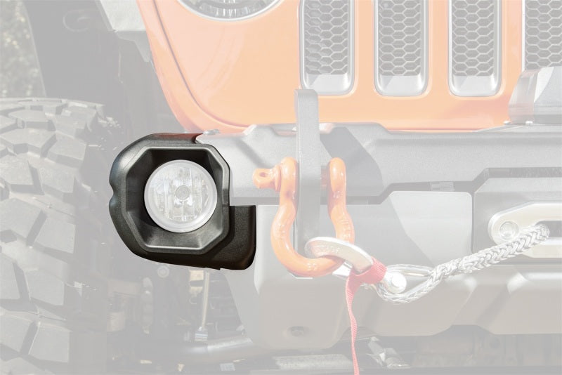 Rugged Ridge Jeep 19-22 Wrangler JL/20-22 Gladiator Venator Front Bumper Stubby Ends - Black - View 3 | Dirty Garage