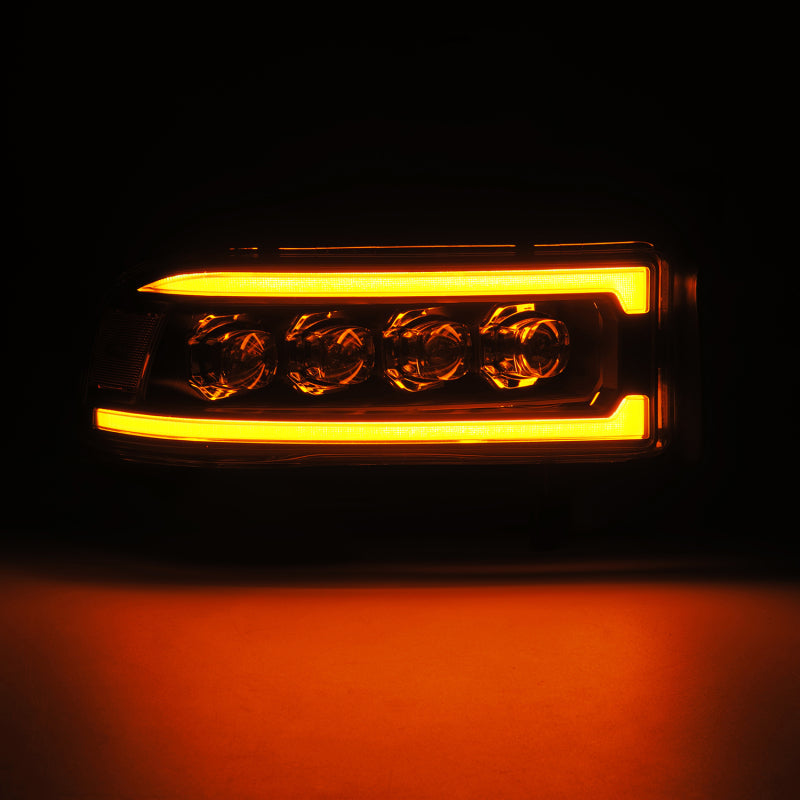1994-2001 Ram 1500 Nova-Series LED Projector Black Headlights Sequential Signal Smooth Body DRL - View 3 | Dirty Garage