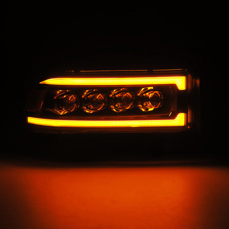 1994-2001 Ram 1500 Nova-Series LED Projector Black Headlights Sequential Signal Smooth Body DRL - View 3 | Dirty Garage