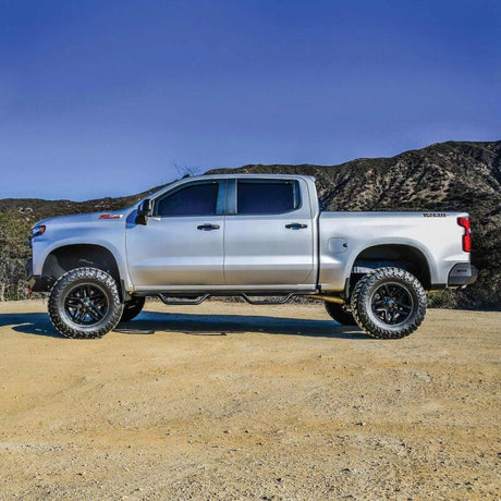 Westin 19-22 Chevrolet Silverado / GMC Sierra Crew Cab Outlaw Nerf Step Bars - Textured Black - View 6 | Dirty Garage