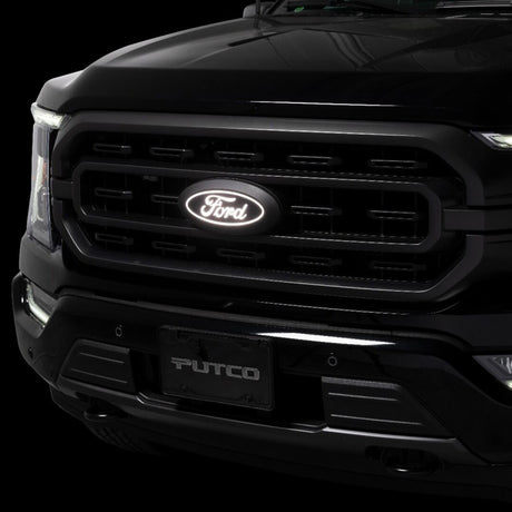 2023 F-150 Front Luminix Ford LED Emblem - View 6 | Dirty Garage