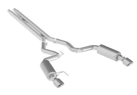 2015 Ford Mustang GT 5.0 Convertible 3" Cat Back Dual Split Rear Exit Street Version - View 4 | Dirty Garage