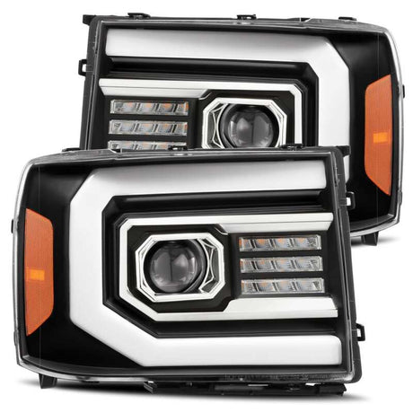 2007-2013 GM HD Pro-Series Projector Black Headlights Active Light Sequential Signal - View 2 | Dirty Garage