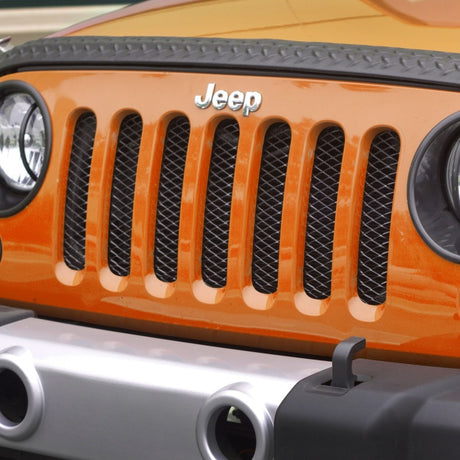 Rugged Ridge Mesh Grille Insert Black 07-18 Jeep Wrangler - View 3 | Dirty Garage
