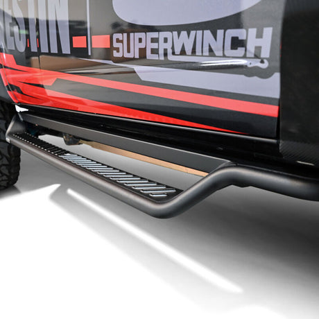Westin 21-25 Ford Bronco 4dr (Excl. Sport) Outlaw Drop Running Boards - Tex. Blk - View 10 | Dirty Garage