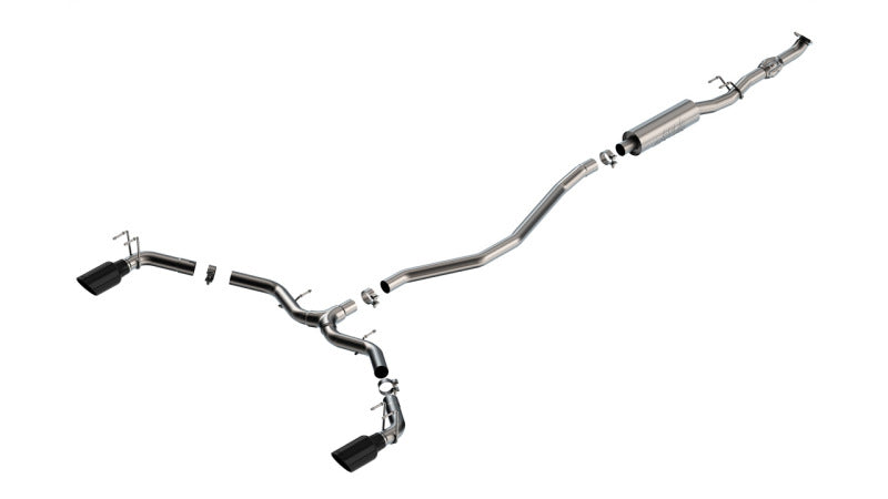 Borla 2023 Integra/22-23 Civic Si 1.5L 4 CYL. MT FWD 4DR 2.50in S-Type Catback Exhaust Black Chrome | Dirty Garage