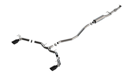 Borla 2023 Integra/22-23 Civic Si 1.5L 4 CYL. MT FWD 4DR 2.50in S-Type Catback Exhaust Black Chrome | Dirty Garage