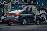 2022-2023 Forte GT 1.6L Turbo 2.5" Axle Back Dual Split Rear Quad Carbon Tips - View 4 | Dirty Garage