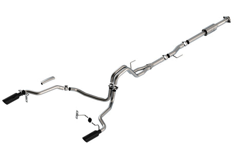 Borla F-150 2021 2.7L/3.5L 4dr CC SB EC STB Lari/King R/Plinum/LTD 3/2.25 SRE CB AK BLK CHR Tips | Dirty Garage