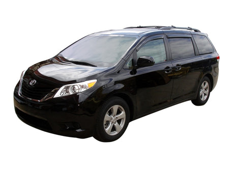 2011-2018 Sienna Ventvisor Outside Mount Window Deflectors 4-Piece Smoke - View 3 | Dirty Garage