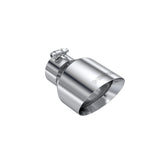 Universal T304 Stainless Steel Tip 3" ID 5" OD 8" Length Angle Cut Dual Wall - View 2 | Dirty Garage
