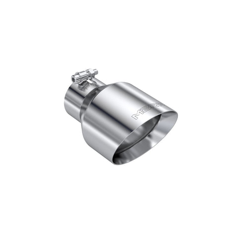 Universal T304 Stainless Steel Tip 3" ID 5" OD 8" Length Angle Cut Dual Wall - View 2 | Dirty Garage