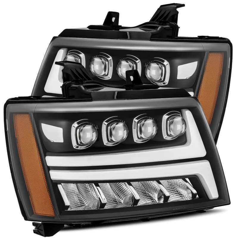 2007-2014 GM Avalanche Nova-Series LED Projector Black Headlights Active Light DRL | Dirty Garage