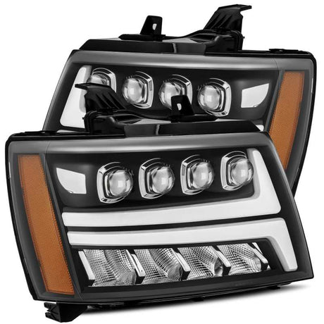 2007-2014 GM Avalanche Nova-Series LED Projector Black Headlights Active Light DRL | Dirty Garage