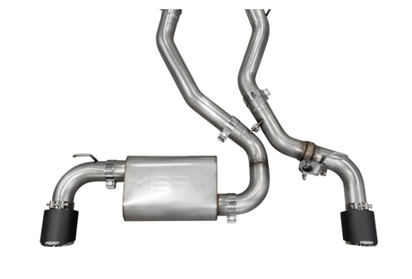 2020- Supra 3.0L 3" Catback Dual Rear Carbon Fiber Tips - View 10 | Dirty Garage