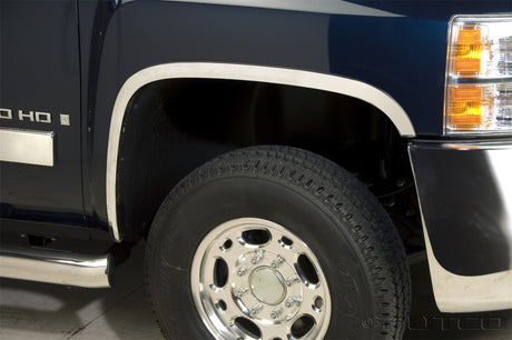 2015-2019 GM HD Stainless Steel Fender Trim - View 2 | Dirty Garage